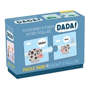 Jimmy Fallon As Seen on TV Puzzle Matching Game Babys First Word Will be Dada